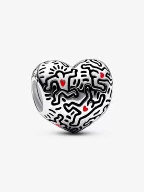 Pandora Keith Haringa x Pandora Line Art People Charm